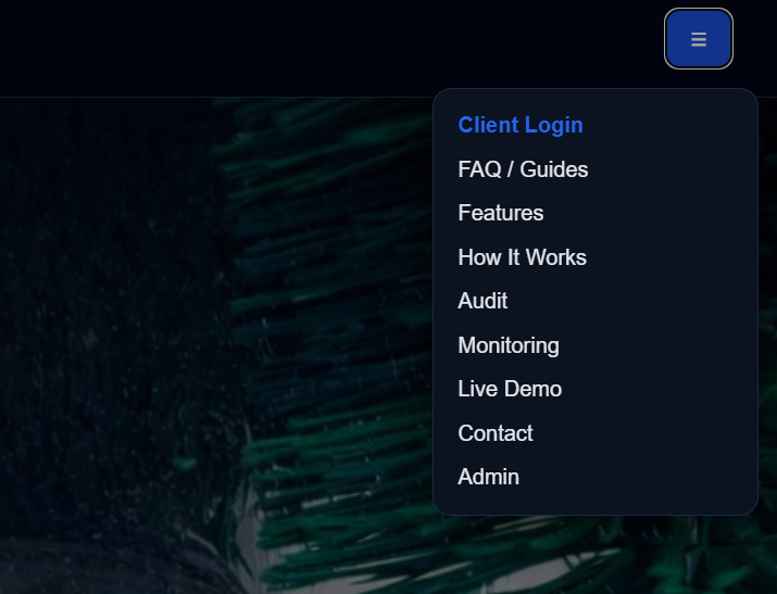 Website Menu