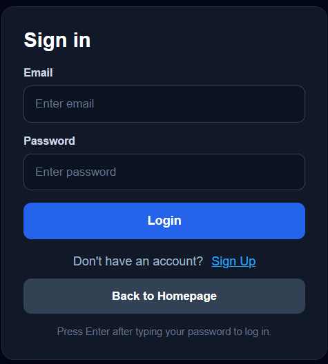 Dashboard Screen